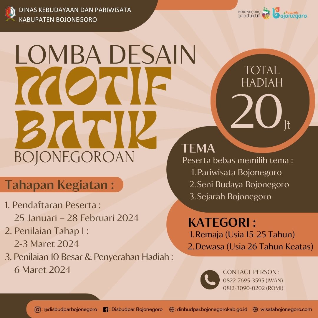 LOMBA DESAIN MOTIF BATIK BOJONEGOROAN