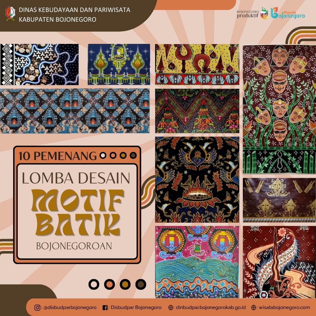 10 PEMENANG LOMBA DESAIN MOTIF BATIK BOJONEGOROAN