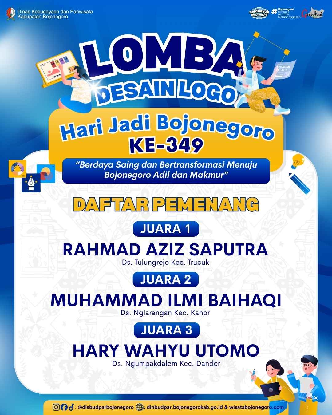 PEMENANG LOMBA DESAIN LOGO HJB KE 349
