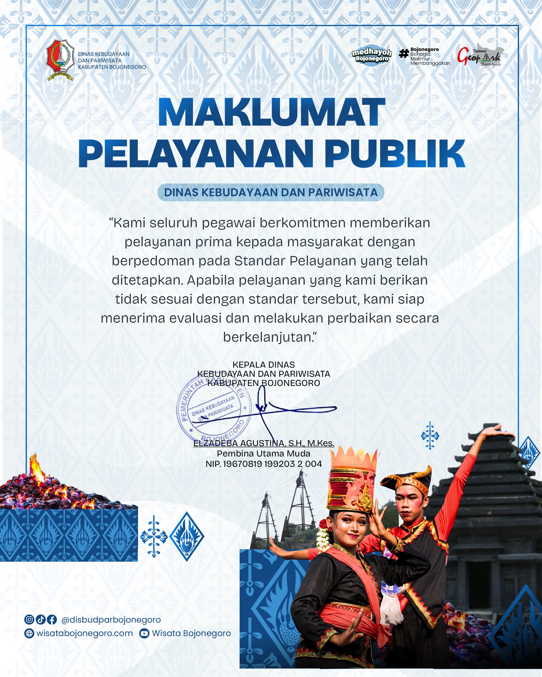 Maklumat Pelayanan Publik Disbudpar